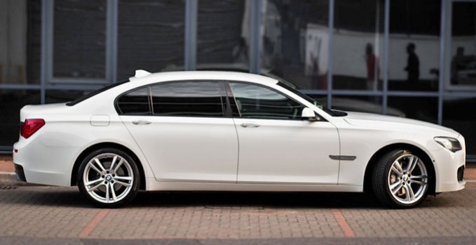 White bmw 7 series hire #4