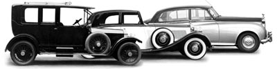 Old Rolls Royce cars