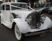 Classic wedding car