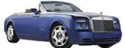 Drophead phantom car hire convertible